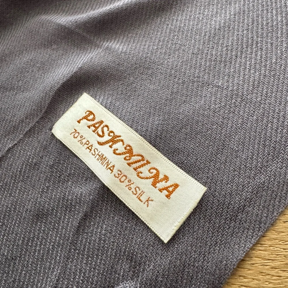 Pashmina/Silk Shawl Charcoal